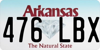 AR license plate 476LBX