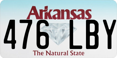 AR license plate 476LBY