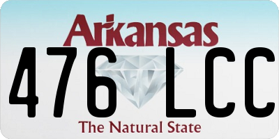 AR license plate 476LCC