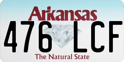 AR license plate 476LCF