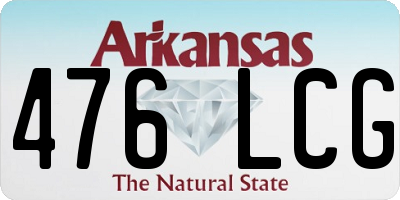 AR license plate 476LCG