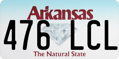 AR license plate 476LCL