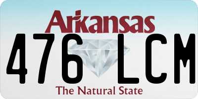 AR license plate 476LCM