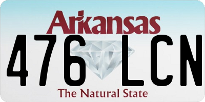 AR license plate 476LCN