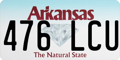 AR license plate 476LCU
