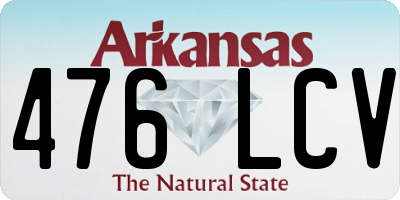 AR license plate 476LCV