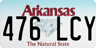 AR license plate 476LCY