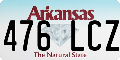 AR license plate 476LCZ