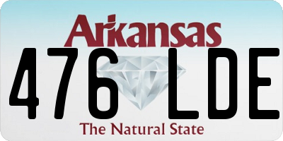 AR license plate 476LDE