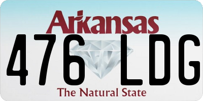 AR license plate 476LDG