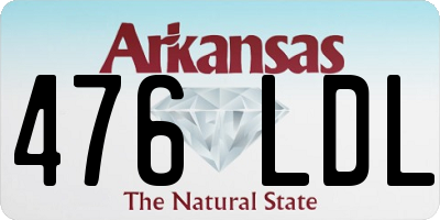 AR license plate 476LDL
