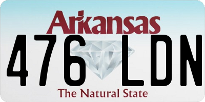 AR license plate 476LDN