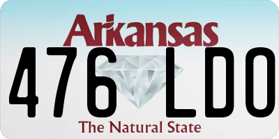 AR license plate 476LDO