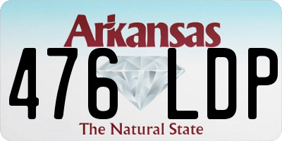 AR license plate 476LDP