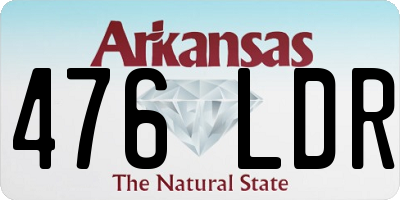 AR license plate 476LDR