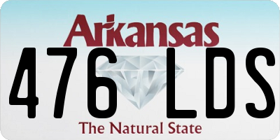 AR license plate 476LDS