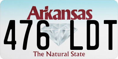 AR license plate 476LDT