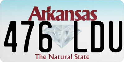 AR license plate 476LDU