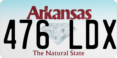 AR license plate 476LDX