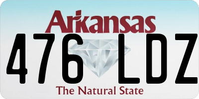 AR license plate 476LDZ