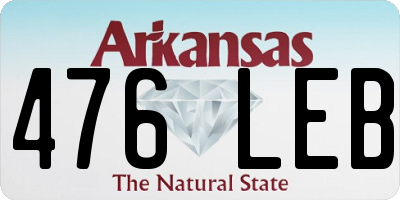 AR license plate 476LEB