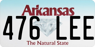 AR license plate 476LEE