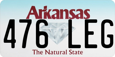 AR license plate 476LEG