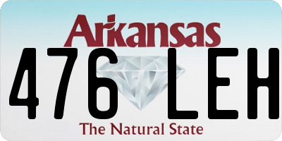 AR license plate 476LEH