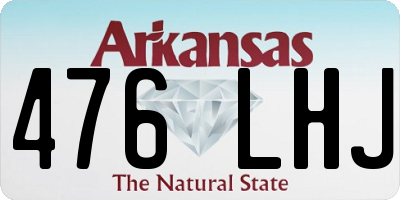 AR license plate 476LHJ