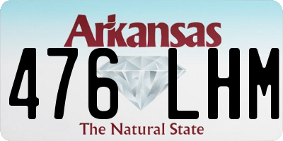 AR license plate 476LHM