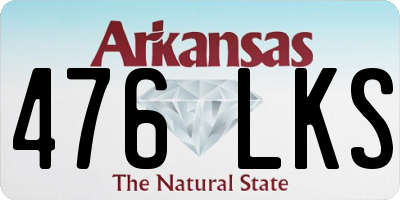 AR license plate 476LKS