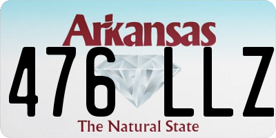AR license plate 476LLZ