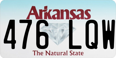 AR license plate 476LQW