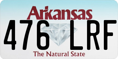 AR license plate 476LRF