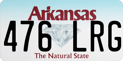 AR license plate 476LRG
