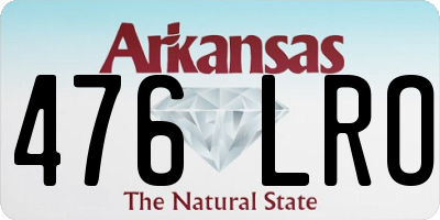 AR license plate 476LRO