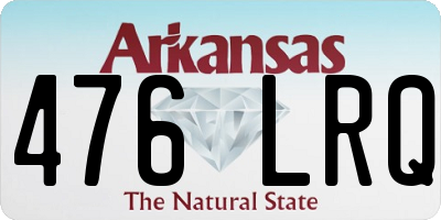 AR license plate 476LRQ