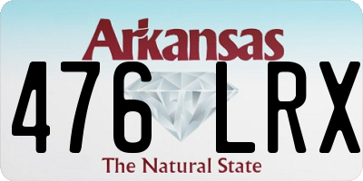 AR license plate 476LRX