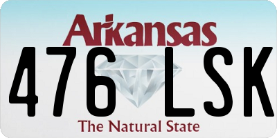 AR license plate 476LSK