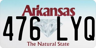 AR license plate 476LYQ