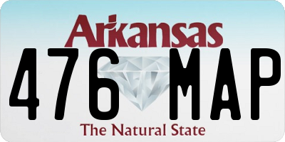 AR license plate 476MAP