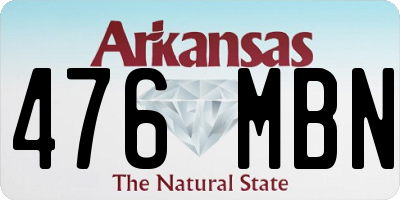 AR license plate 476MBN