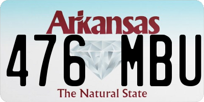 AR license plate 476MBU