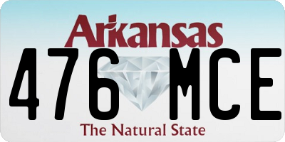 AR license plate 476MCE