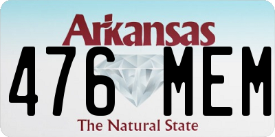 AR license plate 476MEM