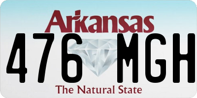 AR license plate 476MGH