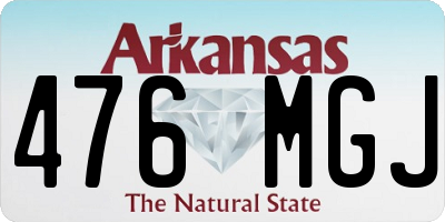 AR license plate 476MGJ