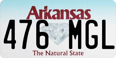 AR license plate 476MGL