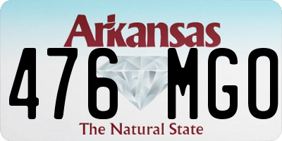 AR license plate 476MGO