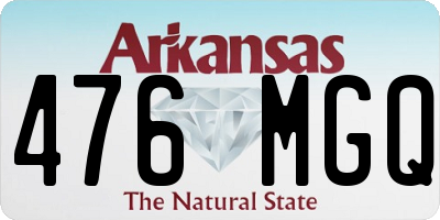 AR license plate 476MGQ